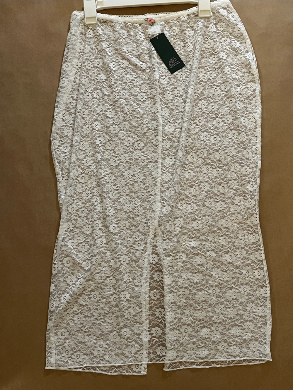 wild fable white Lace Slip Skirt